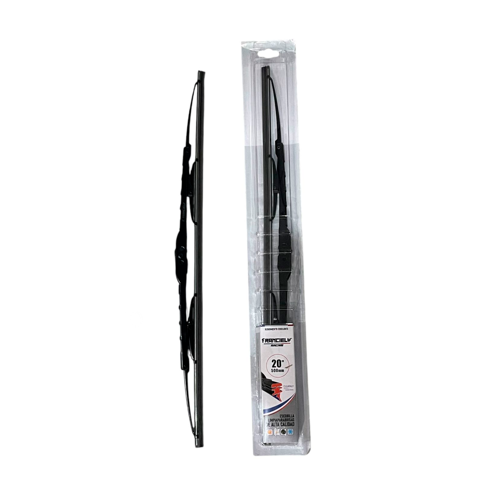LIMPIA PARABRISA FRANCIELY METAL 408B2 20" PAR (X50)